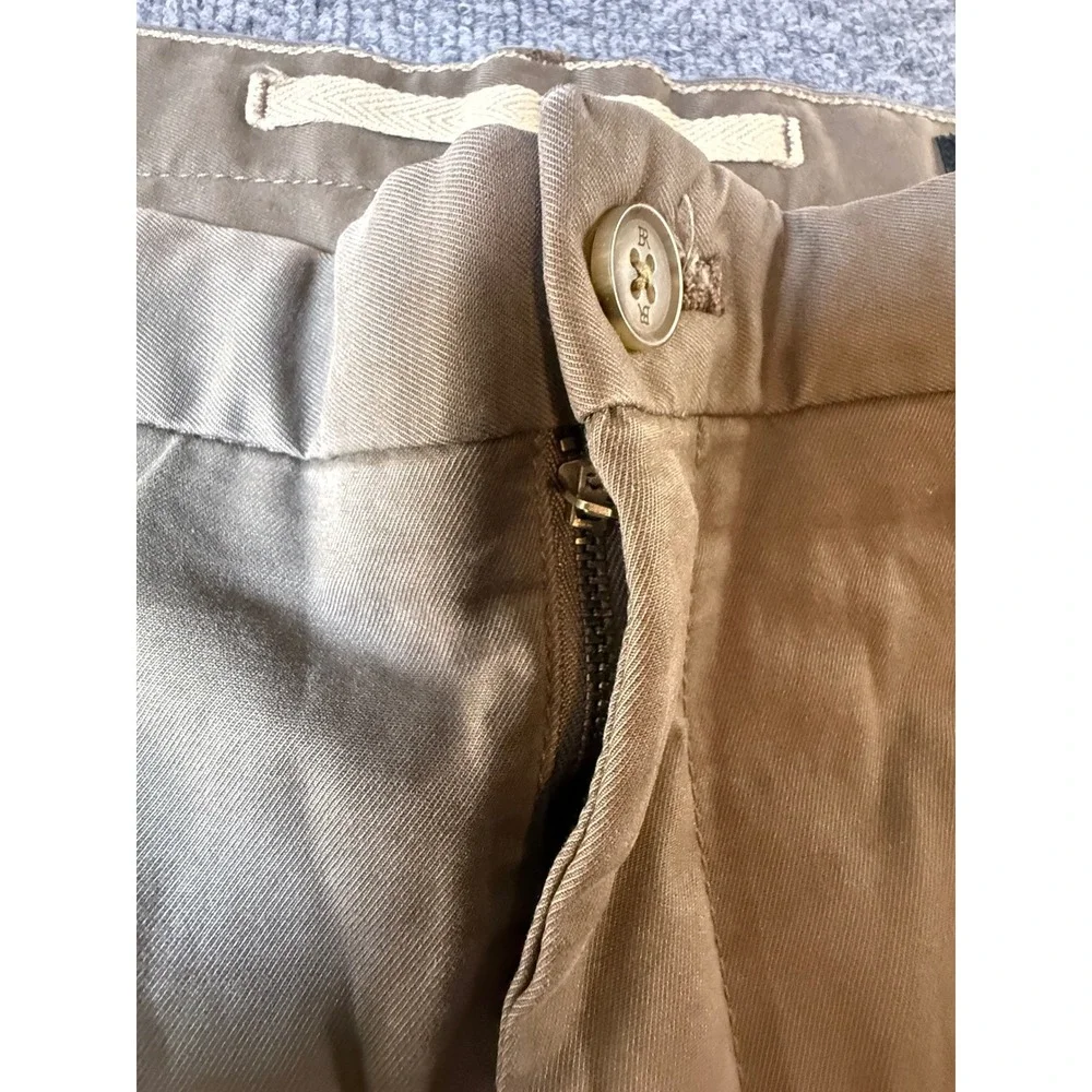 Banana Republic Mens Lived-In Chino Slim Fit Pants Khaki Brown 42x32 NEW